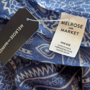 Nordstrom Melrose & Market Blue and White Paisley Scarf